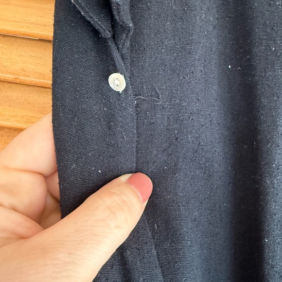 RARE Black Raw Silk Ash Dress from Doen - Picture 10 of 11